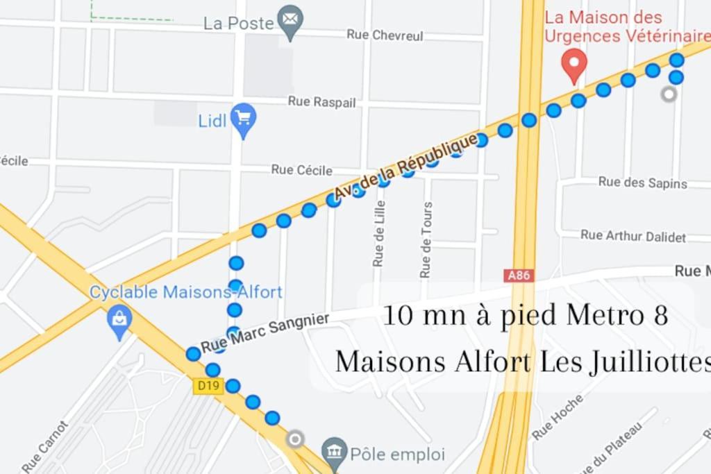 Escale-Marne Fr - 102 - Free Parking - Free Luggage Storage - All Equipped - Linen Included - Washing Machine - 10Mn Walk Metro 8 - Rer A - Panoramic View - From 1 To 4 Guests Maisons-Alfort Kültér fotó