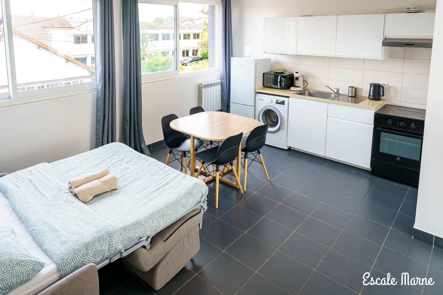 Escale-Marne Fr - 102 - Free Parking - Free Luggage Storage - All Equipped - Linen Included - Washing Machine - 10Mn Walk Metro 8 - Rer A - Panoramic View - From 1 To 4 Guests Maisons-Alfort Kültér fotó