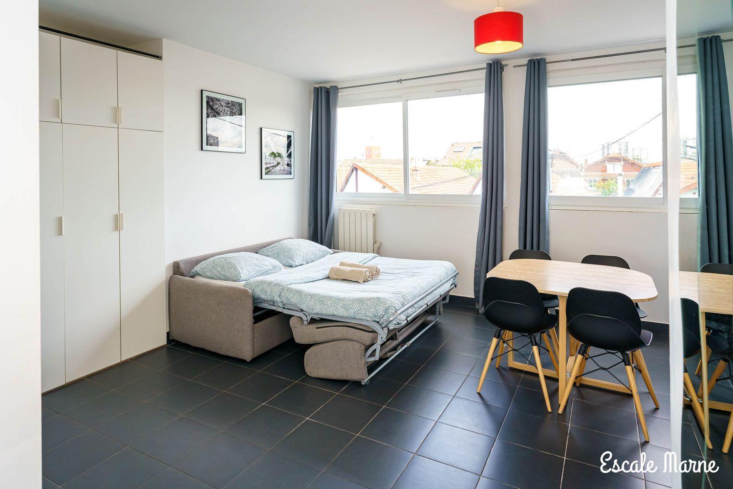 Escale-Marne Fr - 102 - Free Parking - Free Luggage Storage - All Equipped - Linen Included - Washing Machine - 10Mn Walk Metro 8 - Rer A - Panoramic View - From 1 To 4 Guests Maisons-Alfort Kültér fotó