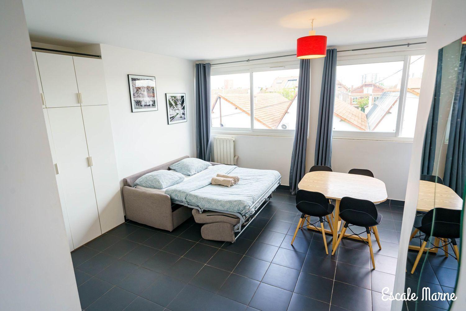 Escale-Marne Fr - 102 - Free Parking - Free Luggage Storage - All Equipped - Linen Included - Washing Machine - 10Mn Walk Metro 8 - Rer A - Panoramic View - From 1 To 4 Guests Maisons-Alfort Kültér fotó